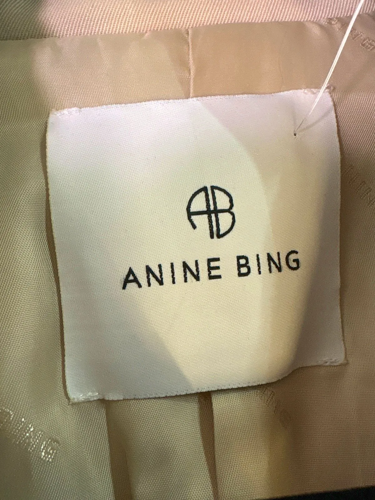 Anine Bing Cream Blazer UK M
