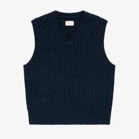 Basketweave Knit Vest