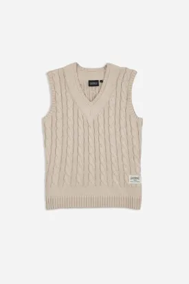 CLAIM KNIT VEST BGE