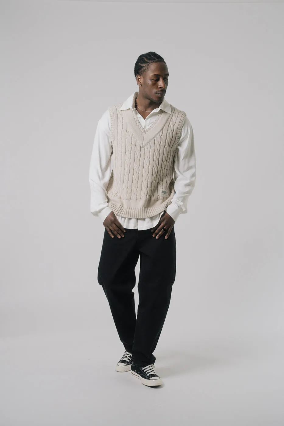 CLAIM KNIT VEST BGE