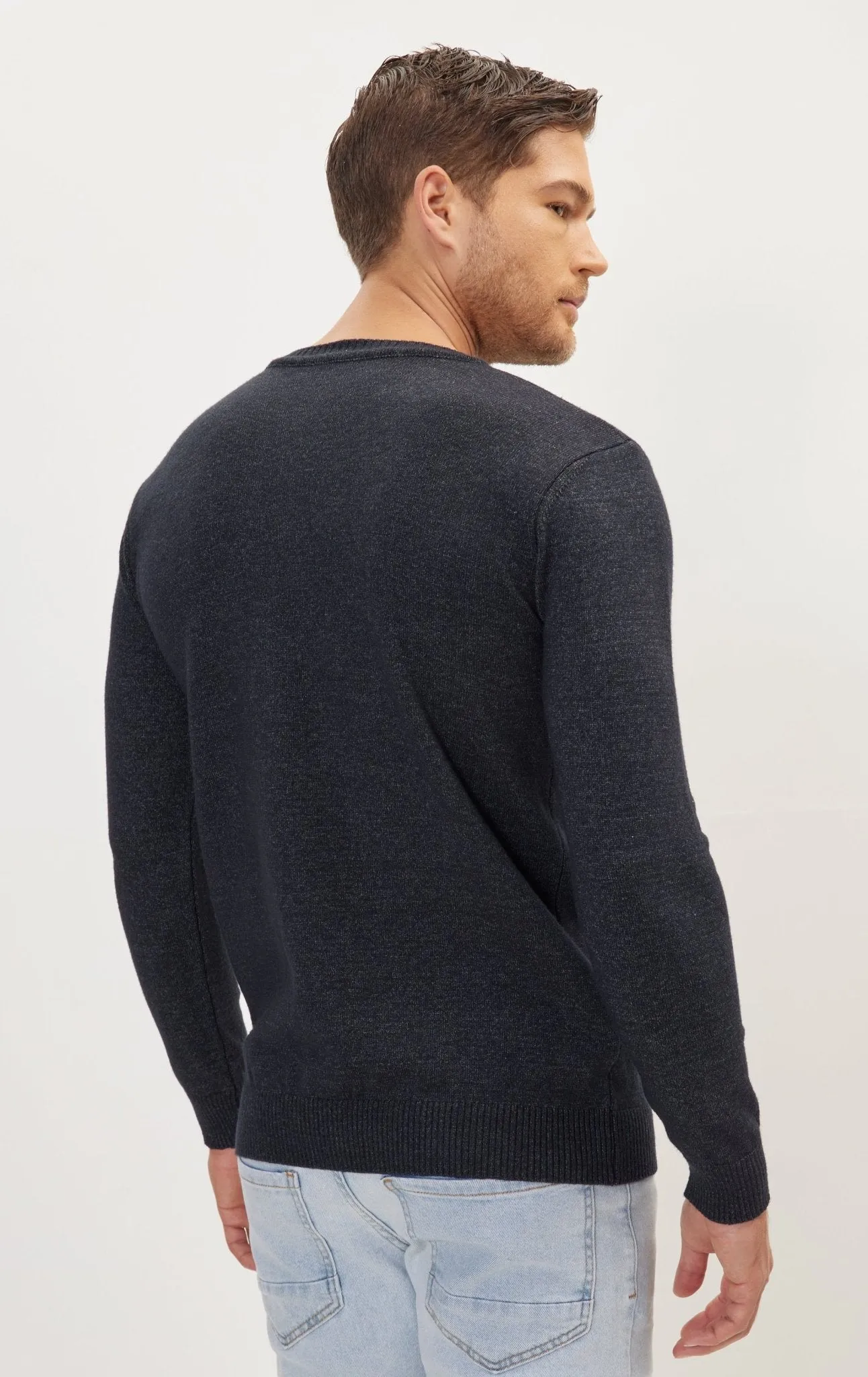 Classic Crew Neck Sweater - Anthracite
