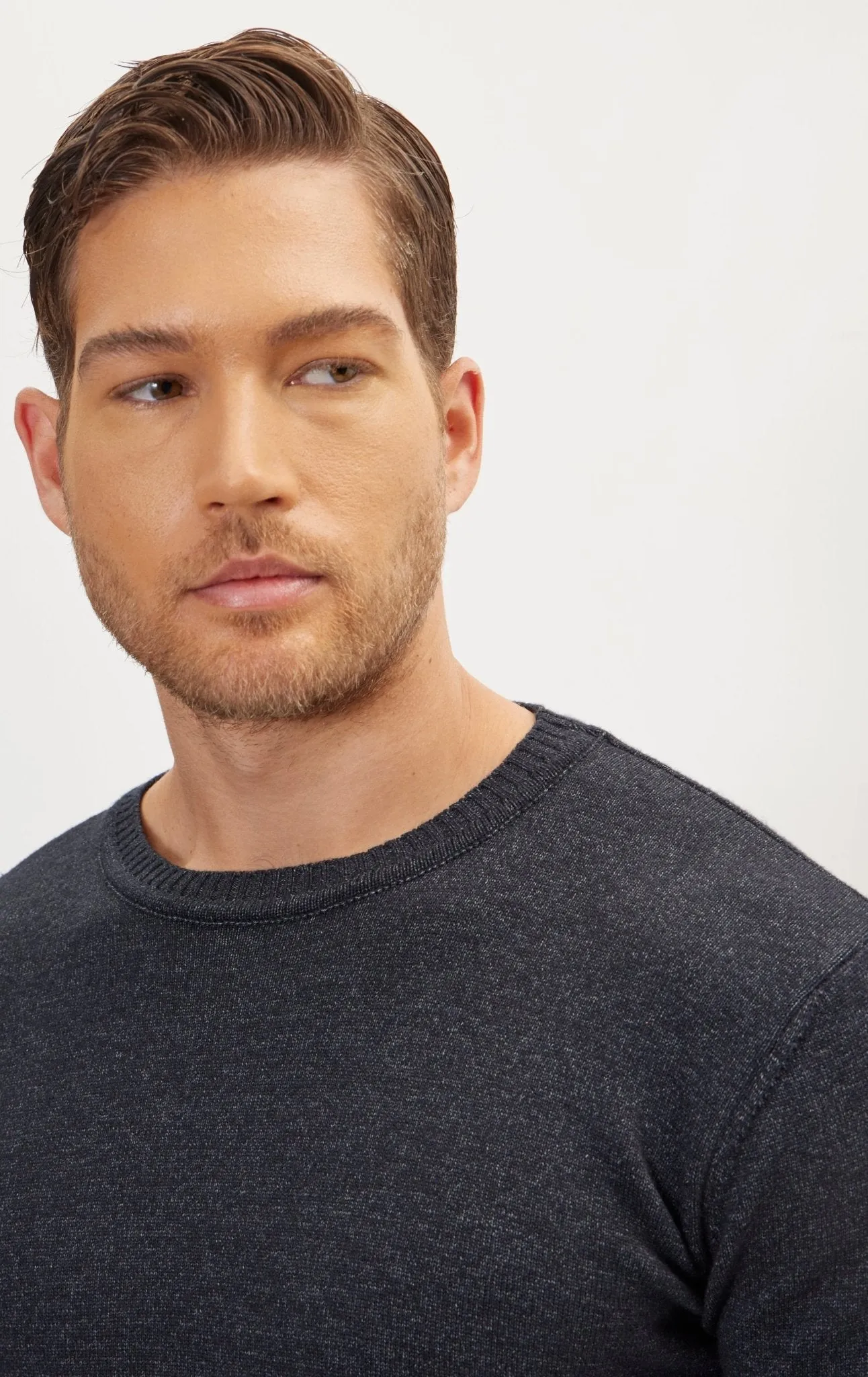 Classic Crew Neck Sweater - Anthracite