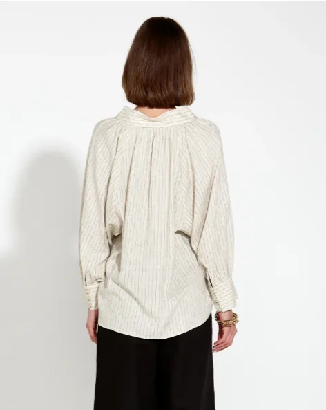 F B Heritage Linen Batwing Blouse