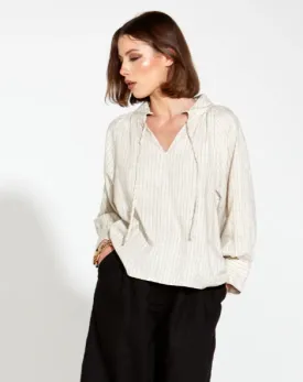 F B Heritage Linen Batwing Blouse