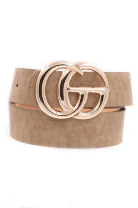 Faux Crocodile Faux leather belt