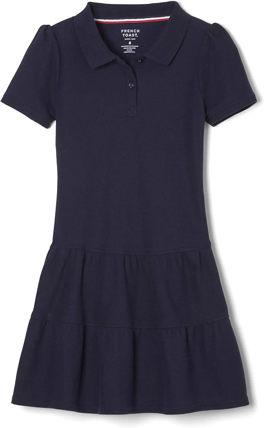 French Toast Girls' Ruffle Pique Polo Dress