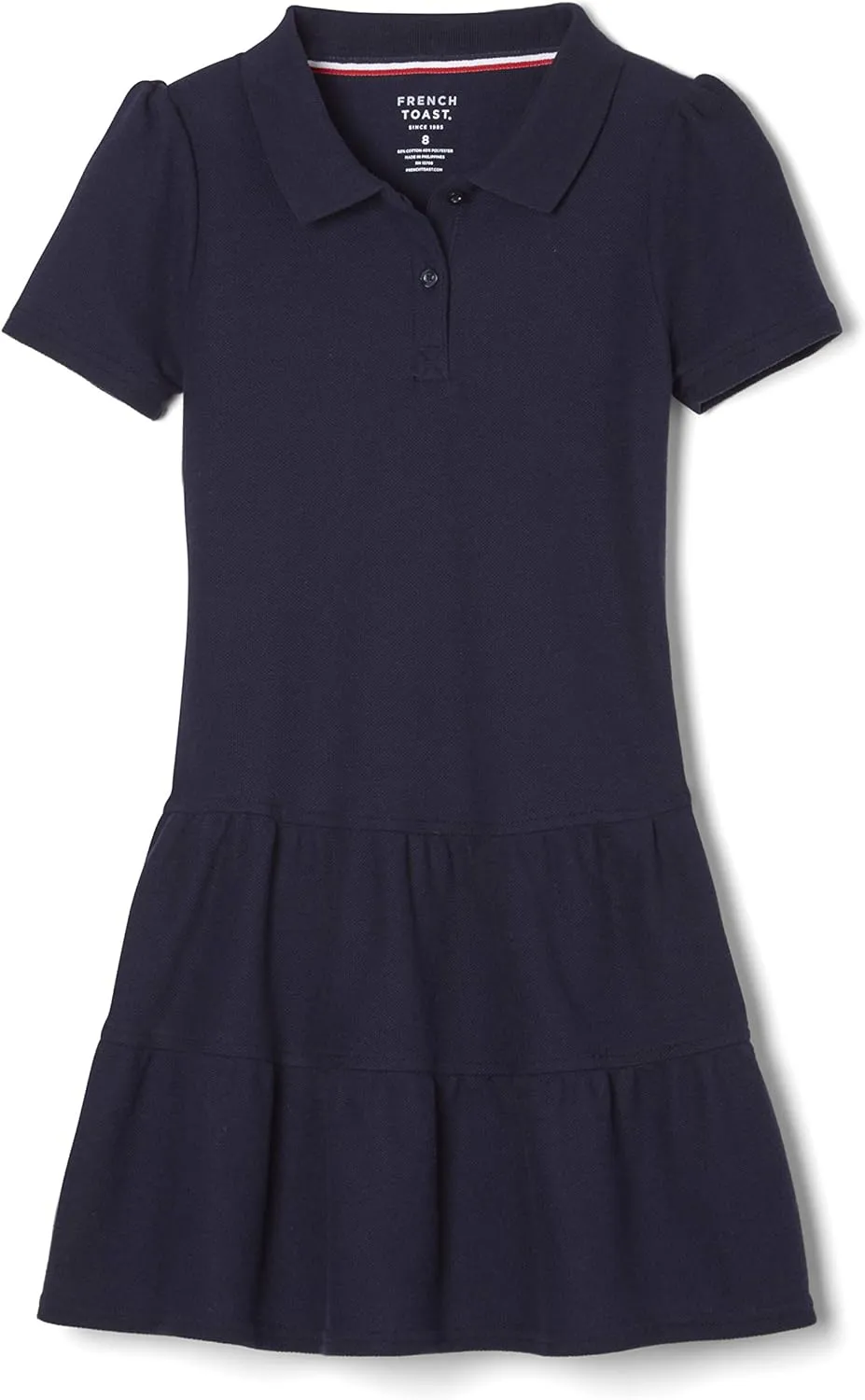 French Toast Girls' Ruffle Pique Polo Dress