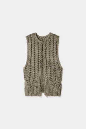 hand knit vest