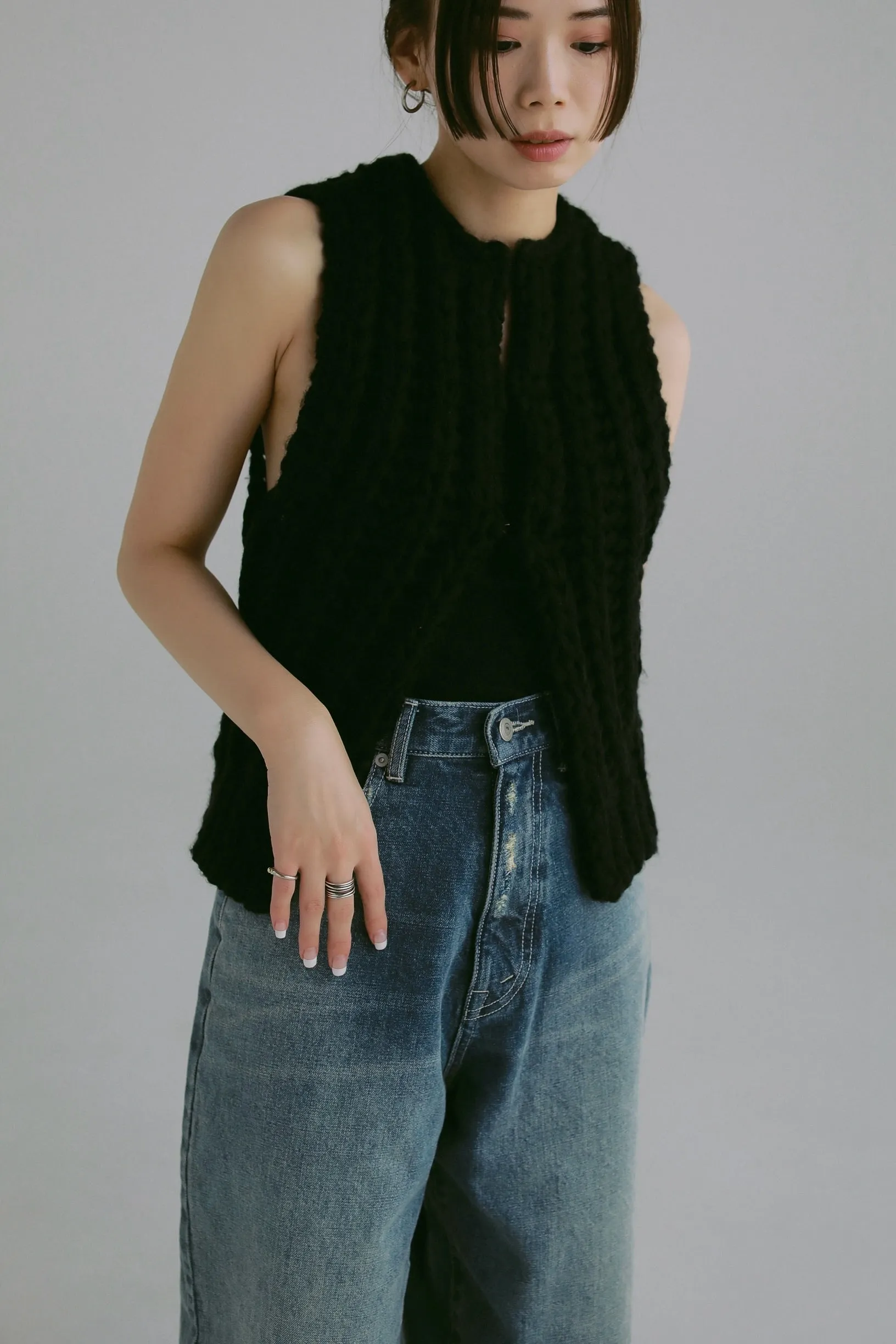 hand knit vest
