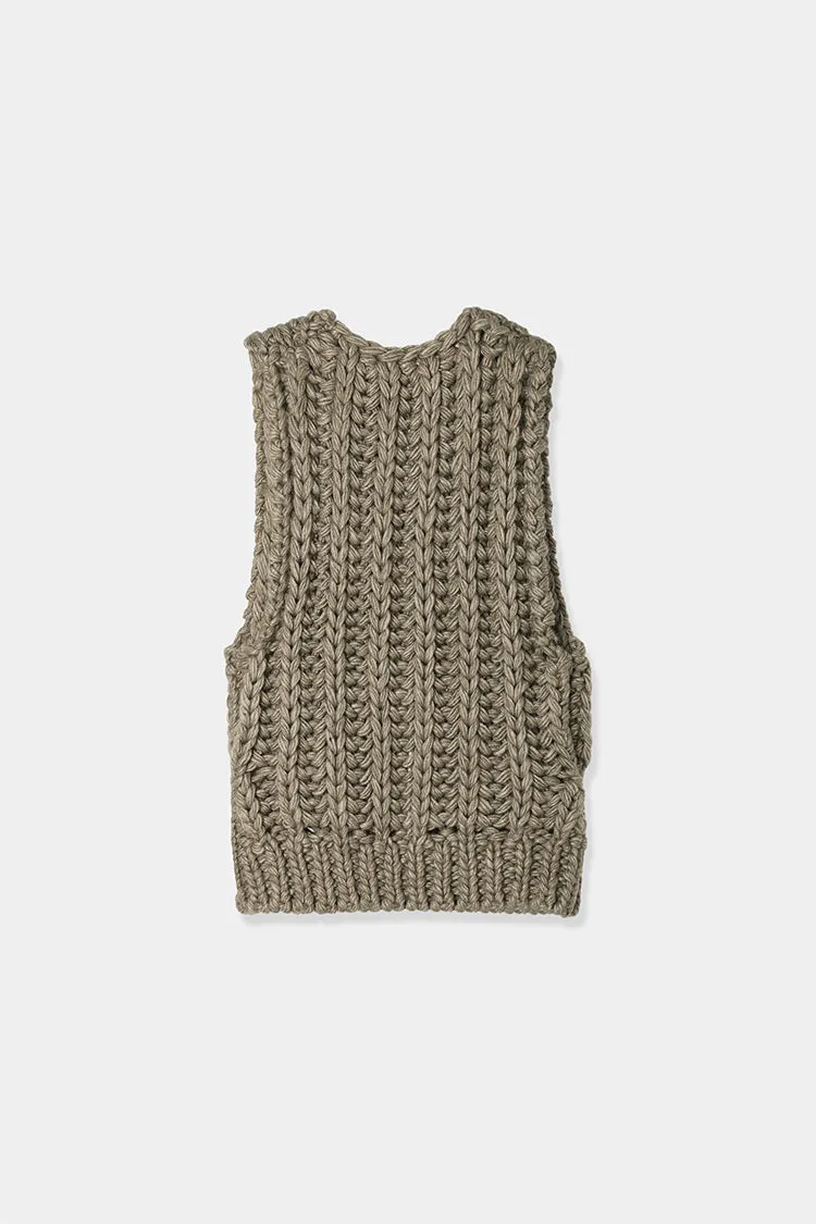 hand knit vest