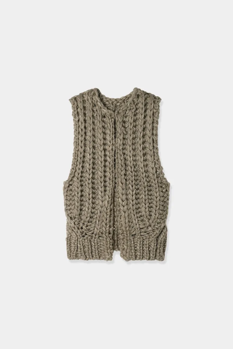 hand knit vest