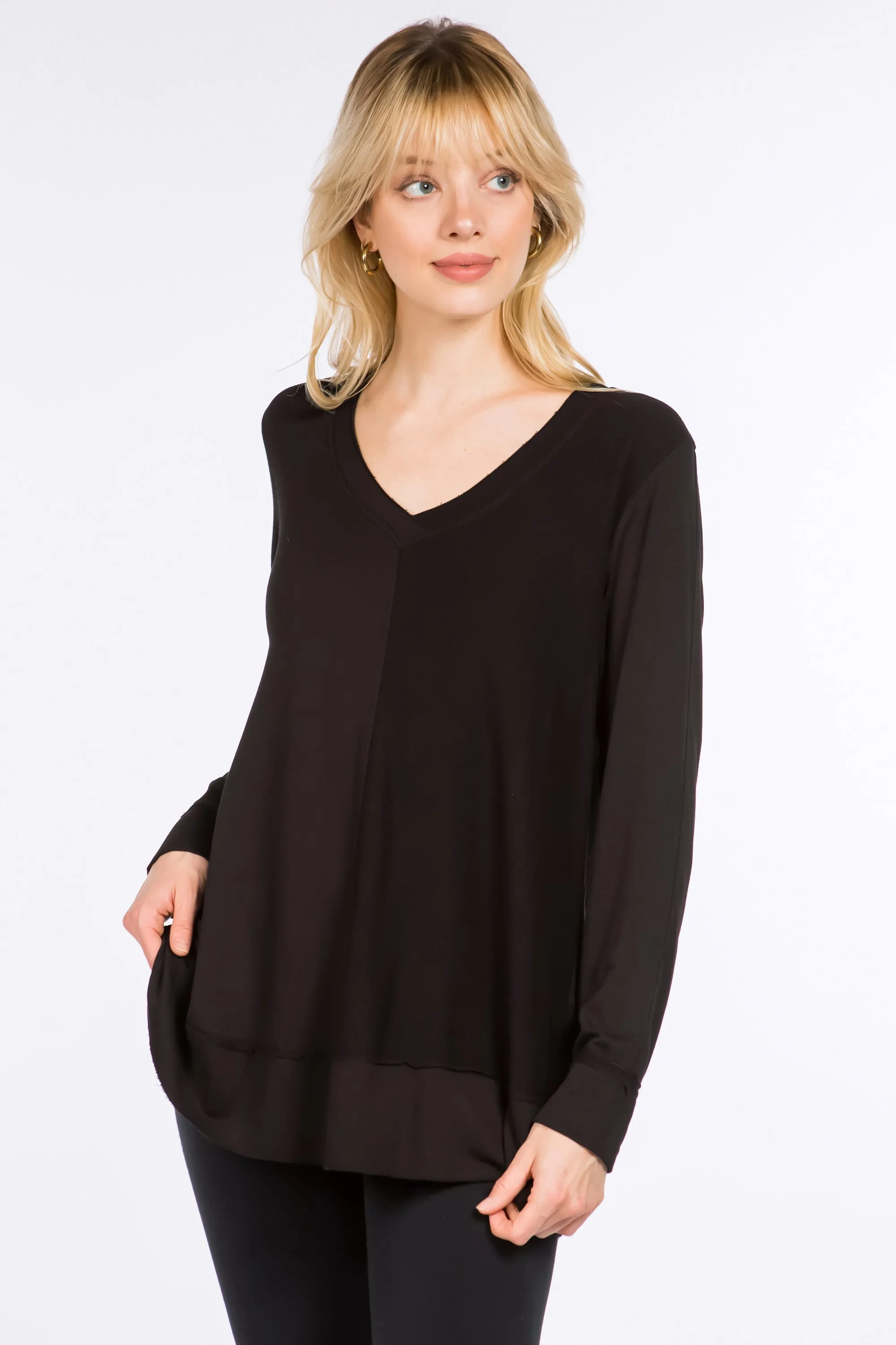 Long Sleeves V-Neck Pullover