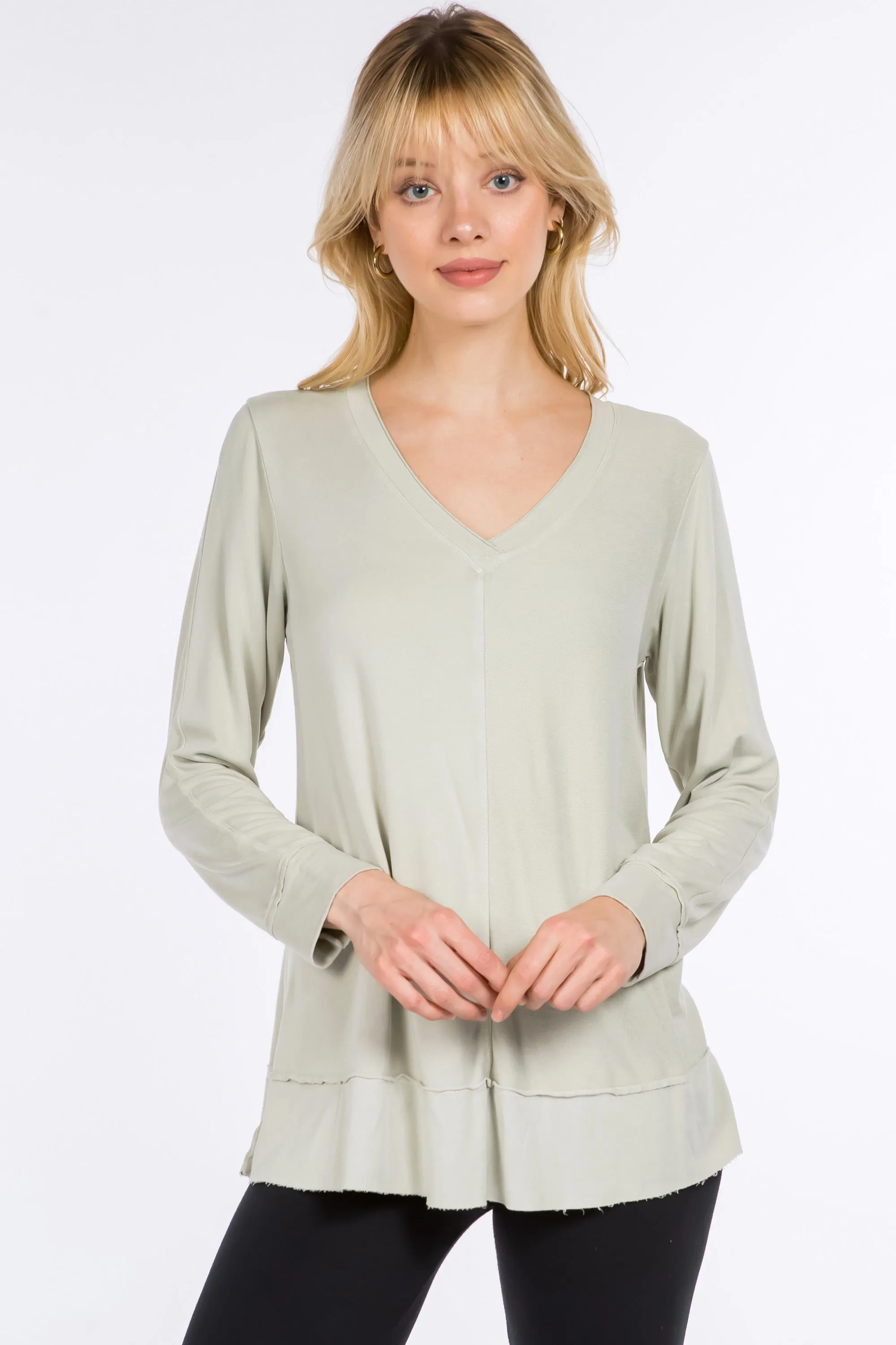 Long Sleeves V-Neck Pullover
