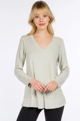 Long Sleeves V-Neck Pullover