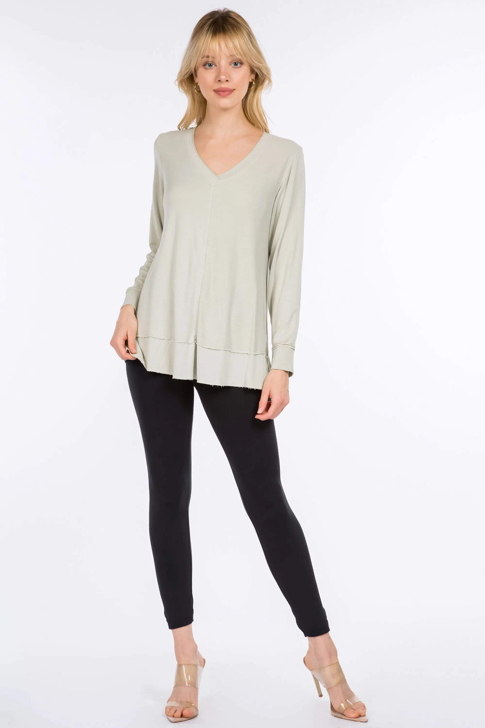 Long Sleeves V-Neck Pullover