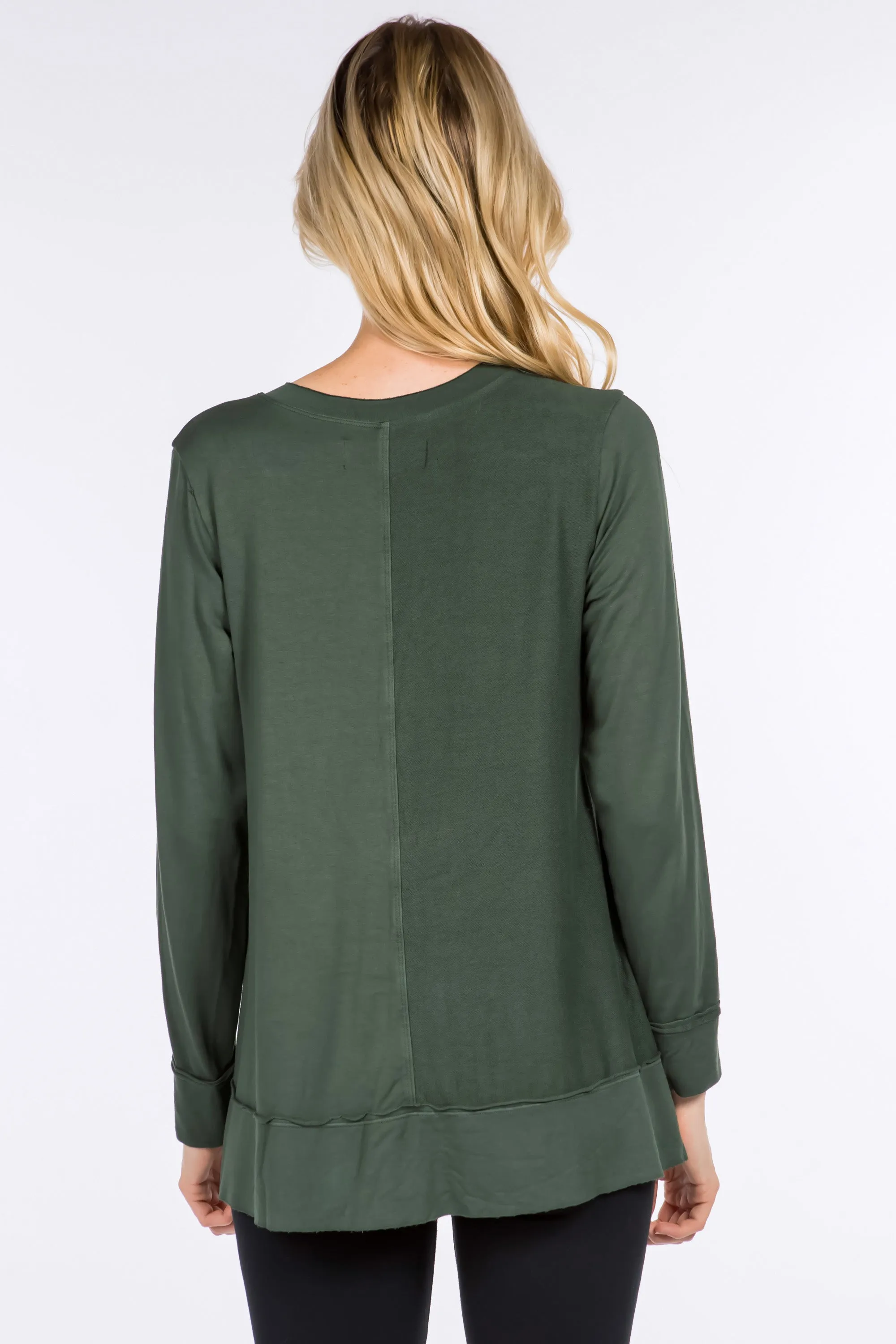 Long Sleeves V-Neck Pullover