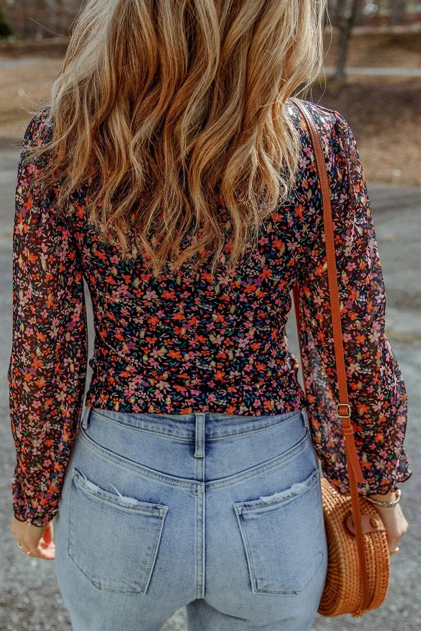 Marianna V-neck Floral Blouse