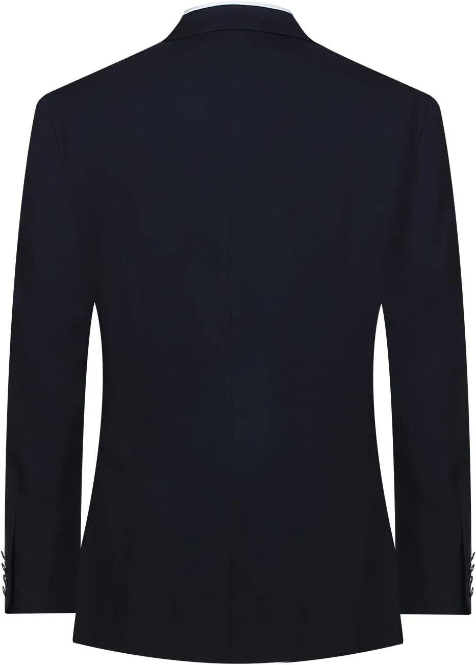 Men's Blazer Classic Fit Sport Coats Stylish 2 Button Single Breasted Stretch Sports Jacket for Business & Daily