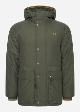 Padded zip-through jacket - hunting green