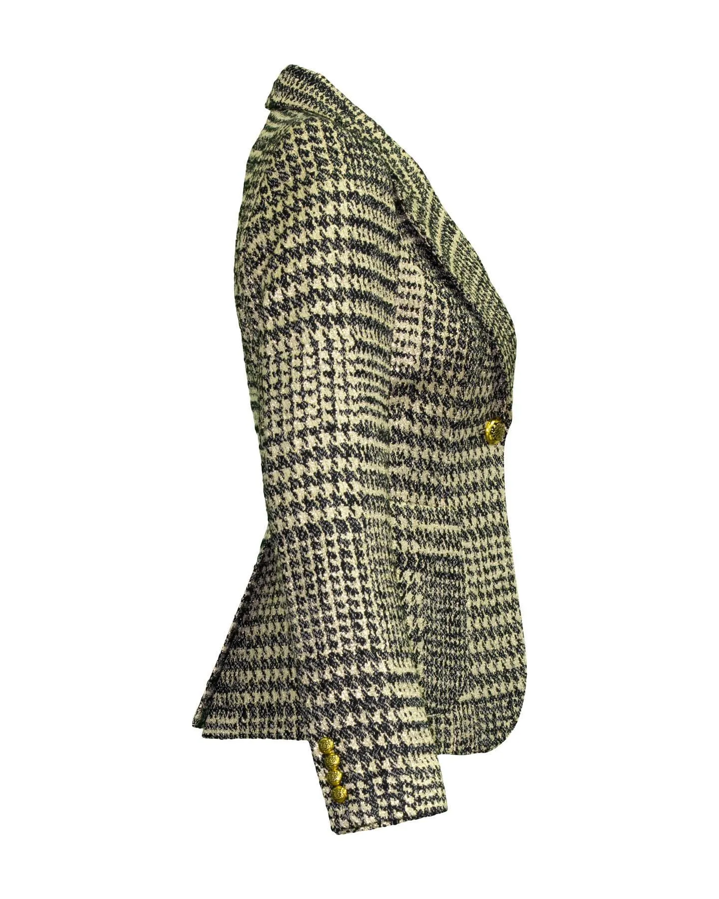 Patch Pocket Duchess Metallic Glencheck