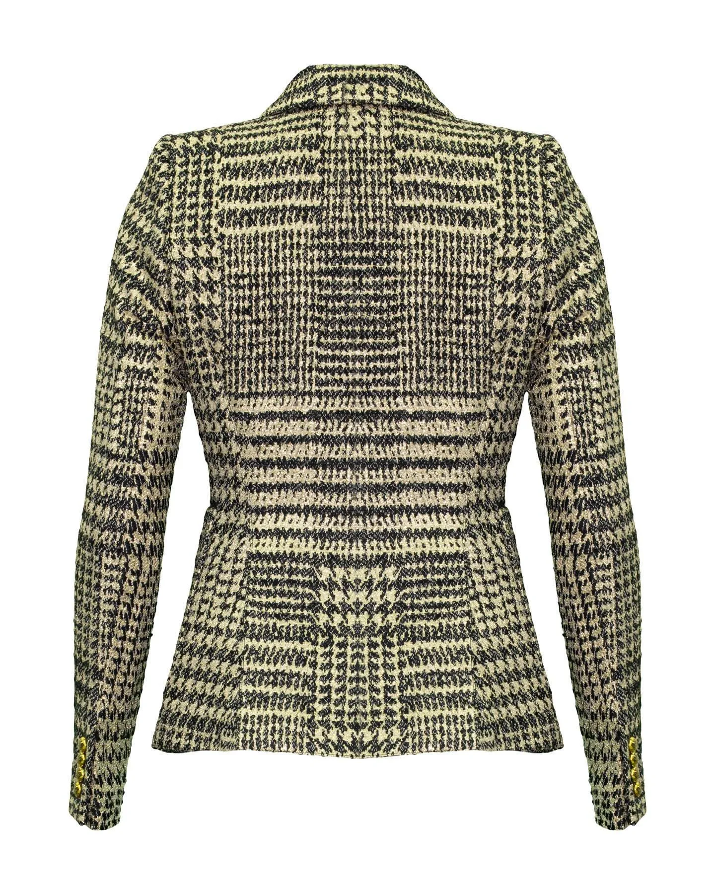Patch Pocket Duchess Metallic Glencheck