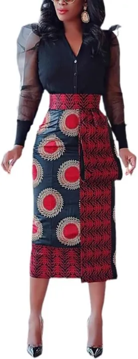 Pleated Skirt for Women Fashion Cartoon Print A-Line Skirt Vintage Skirts