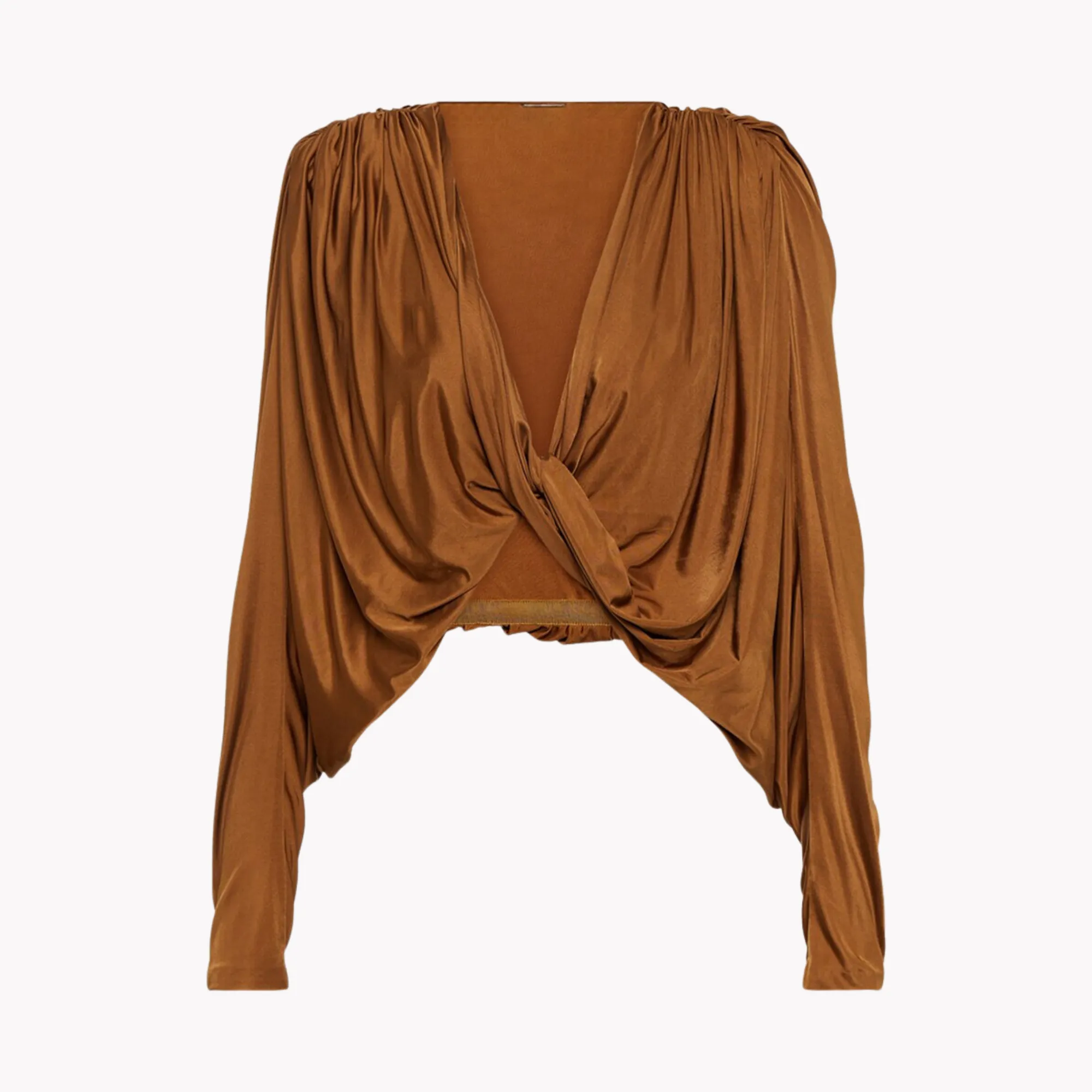 Pre Order:  Twist Front Draped Blouse