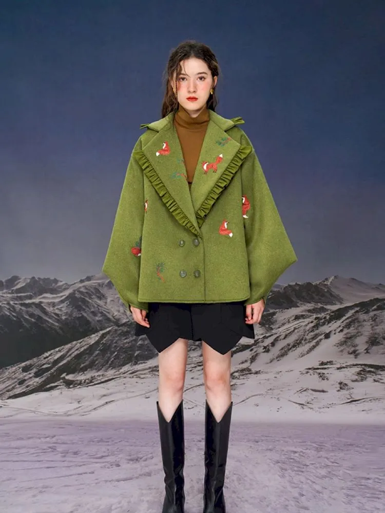 Retro Warm embroidered jacket【s0000005380】