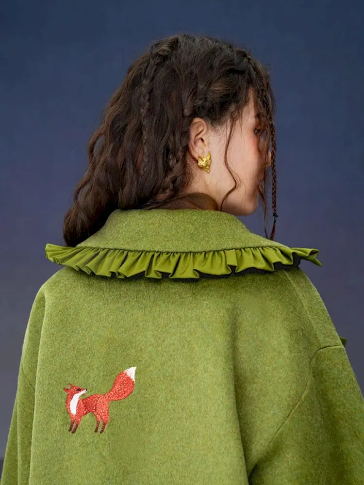 Retro Warm embroidered jacket【s0000005380】