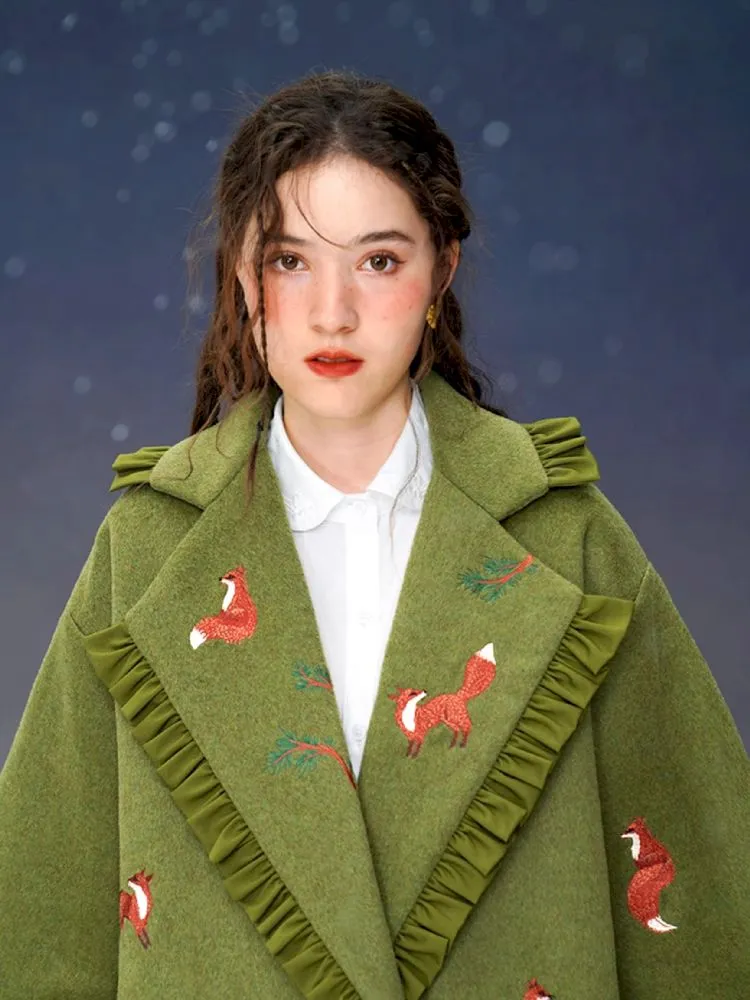 Retro Warm embroidered jacket【s0000005380】