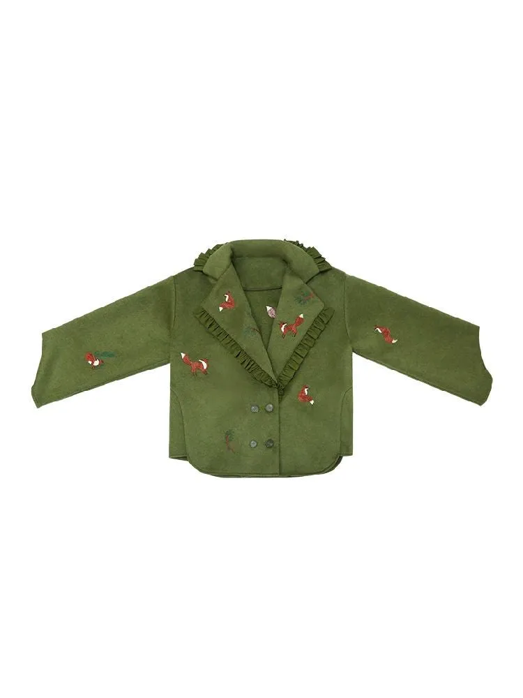 Retro Warm embroidered jacket【s0000005380】