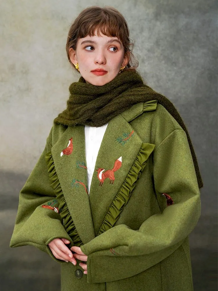 Retro Warm embroidered jacket【s0000005380】