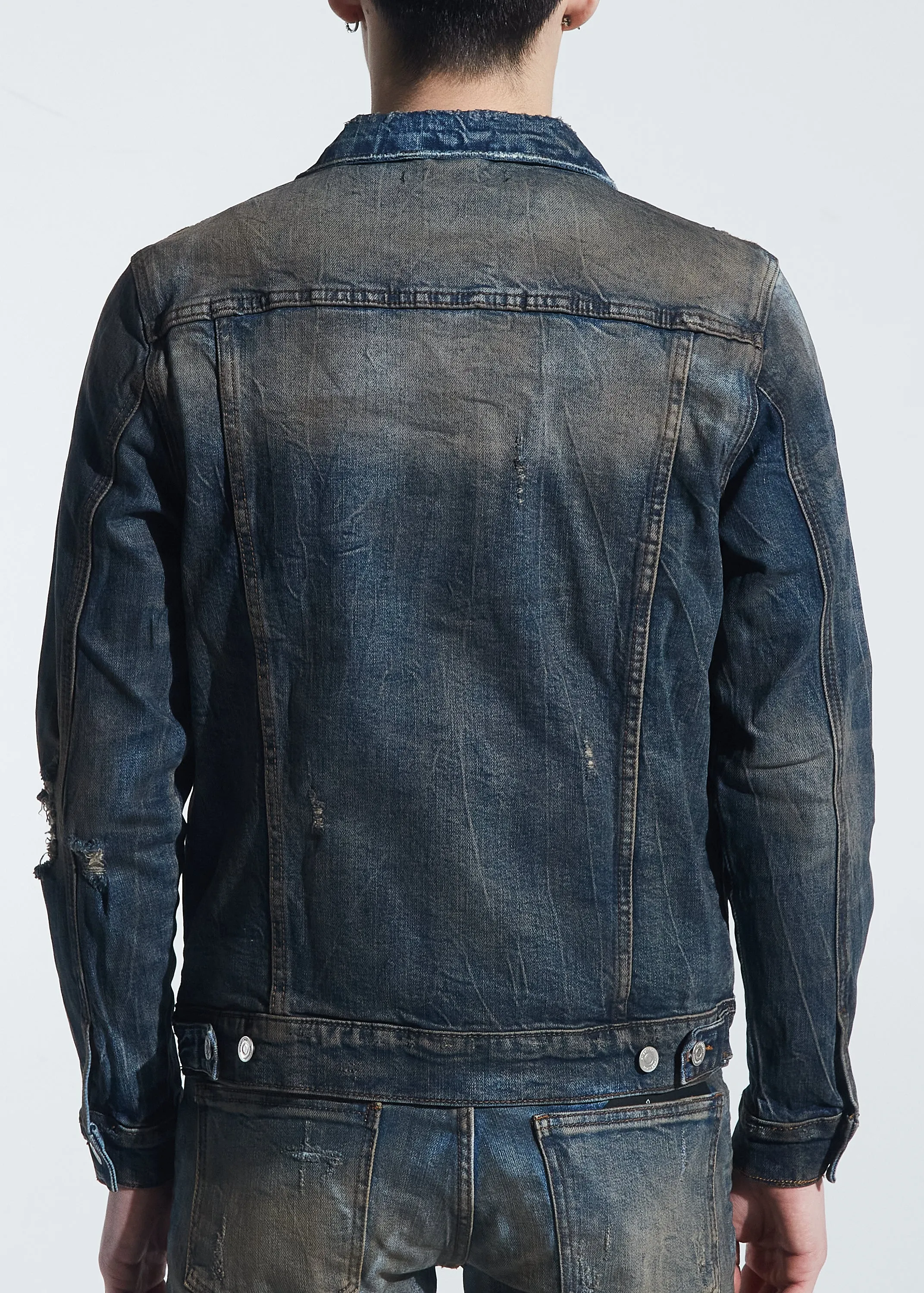 Rivers Denim Jacket (Dirty Indigo Wash)
