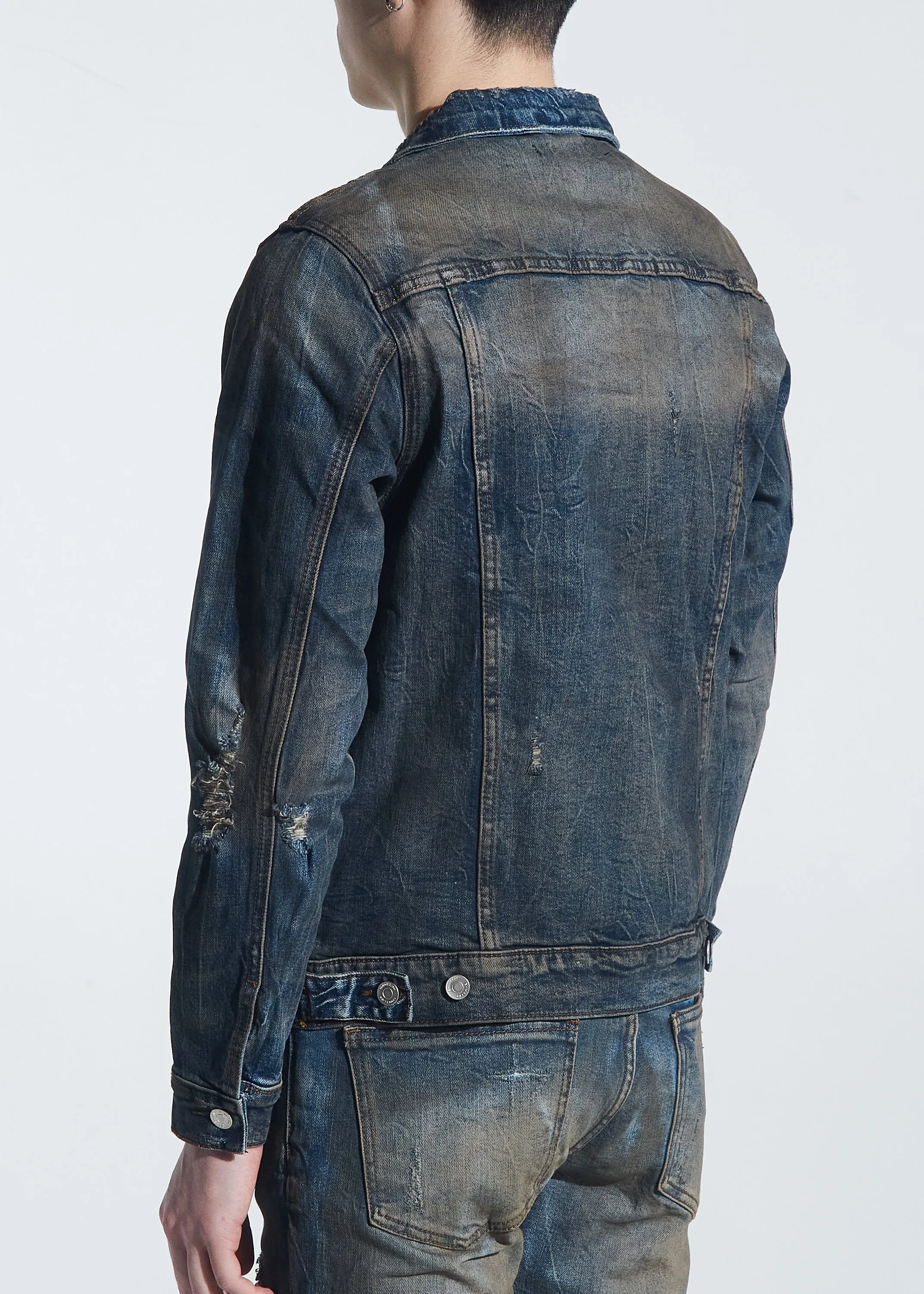 Rivers Denim Jacket (Dirty Indigo Wash)