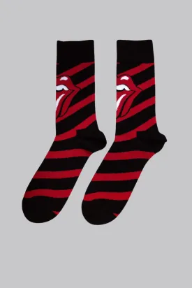 Rolling Stones Striped Socks