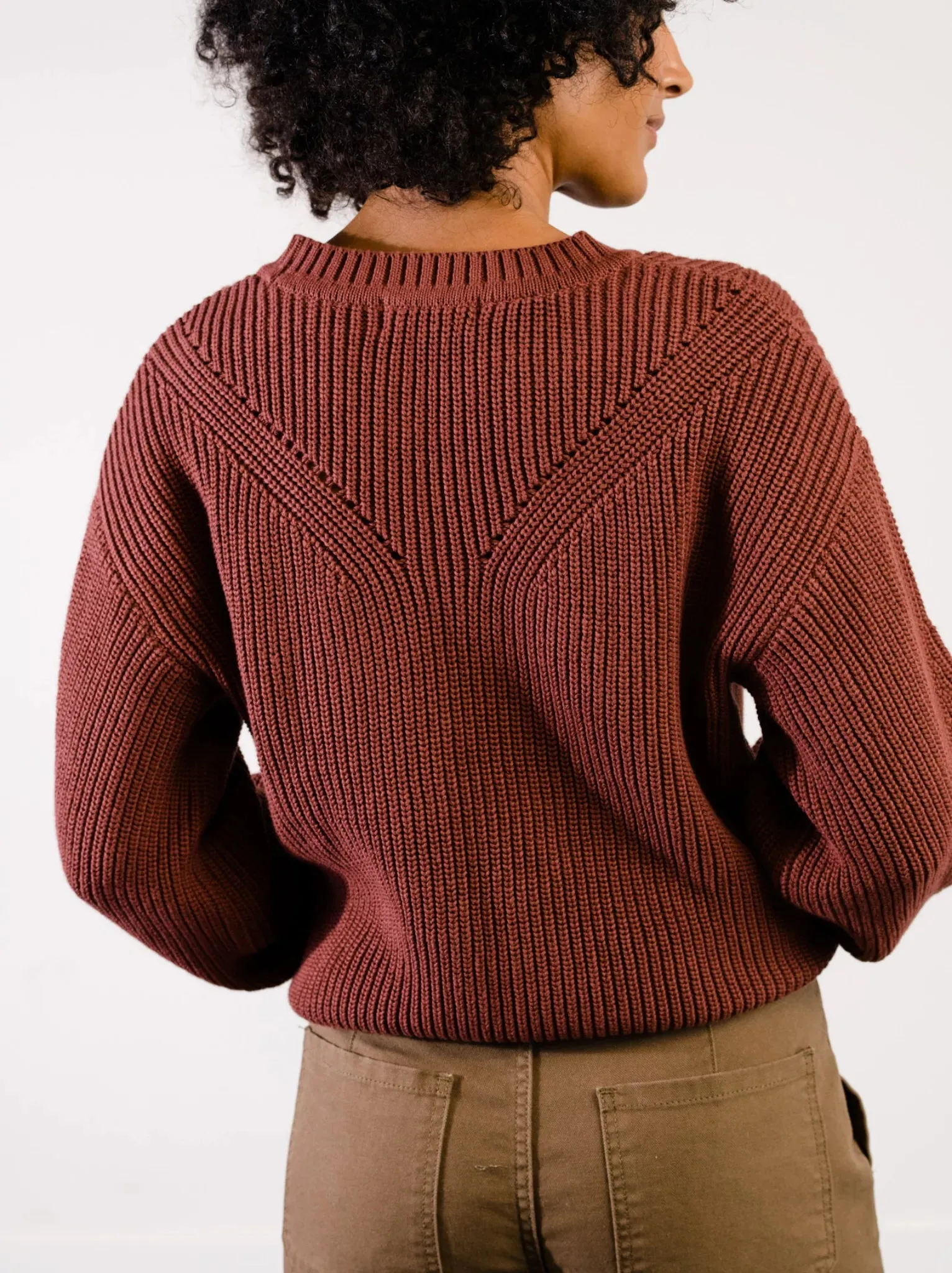 Sarah Billow Sleeve Sweater - Sable