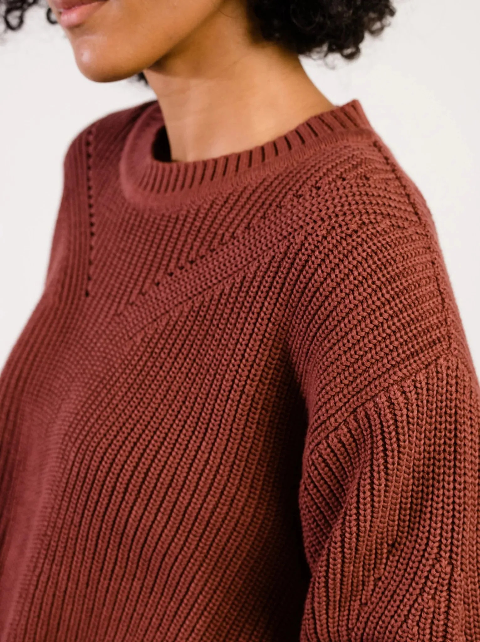 Sarah Billow Sleeve Sweater - Sable