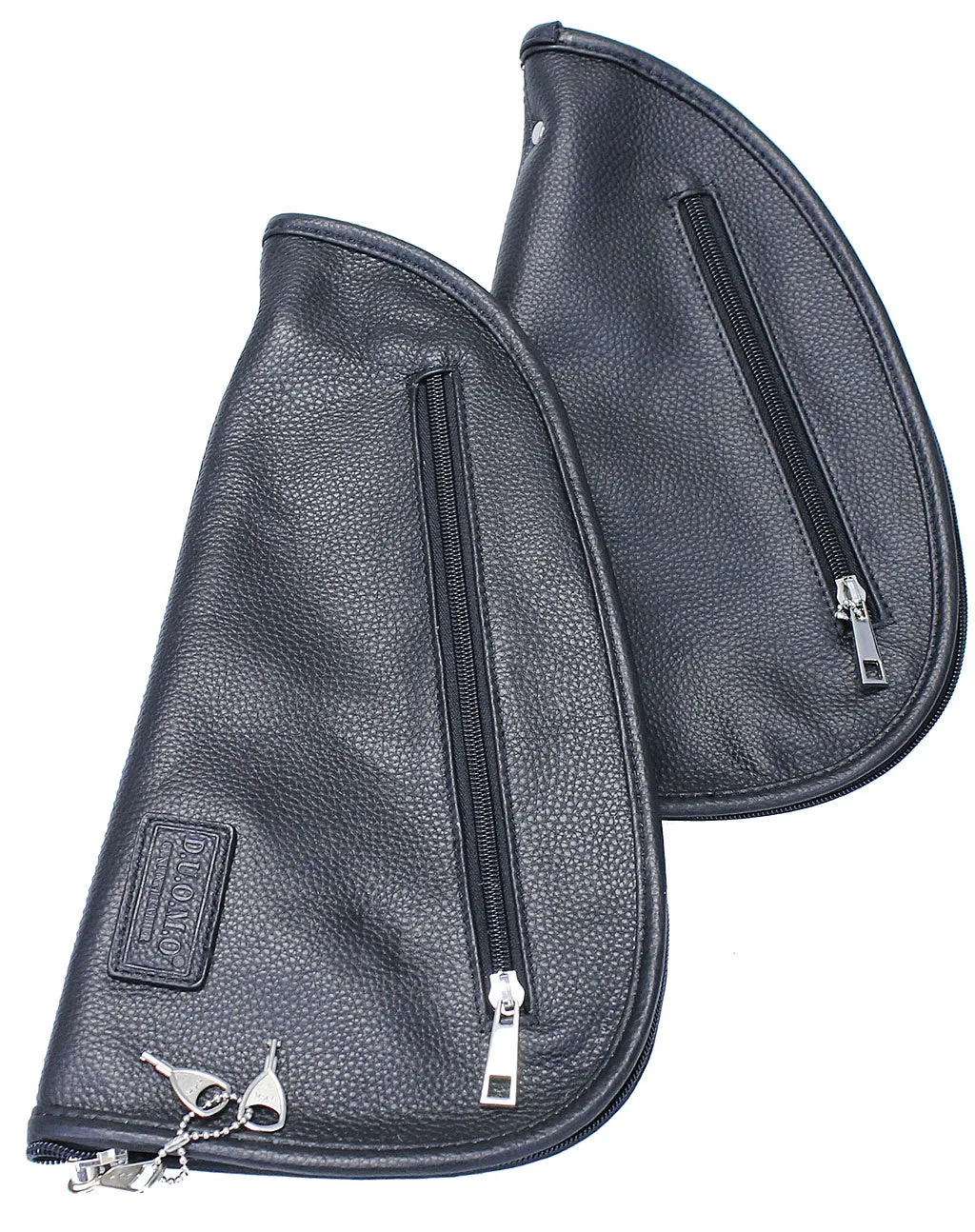 Shearling Lined Leather Pistol Case with Lock #AC9805GK ()