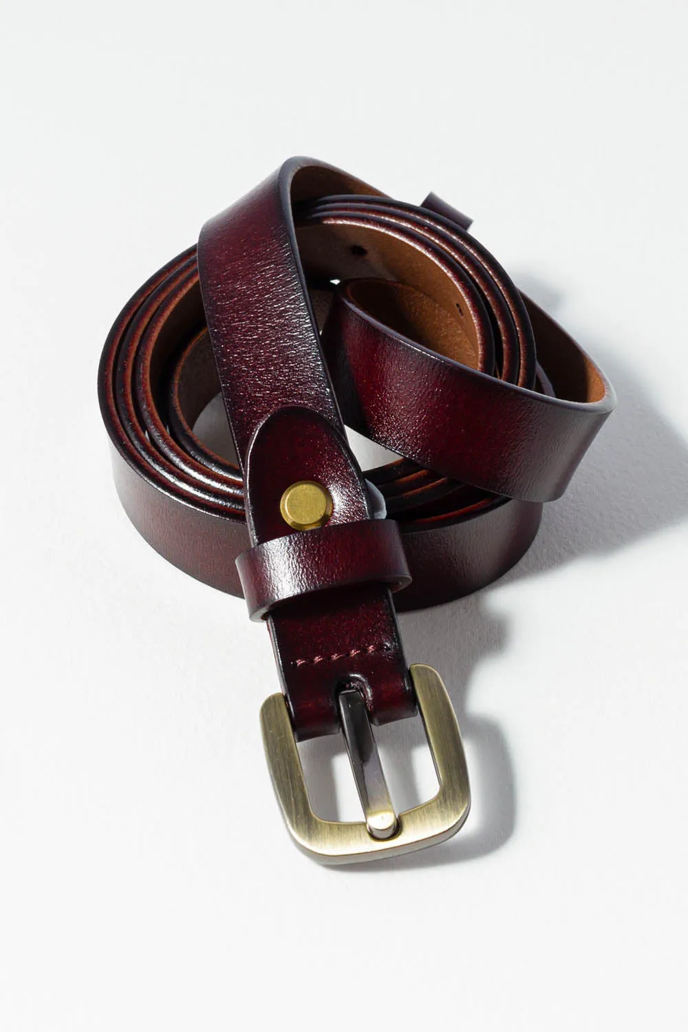 Thin Leather Belt