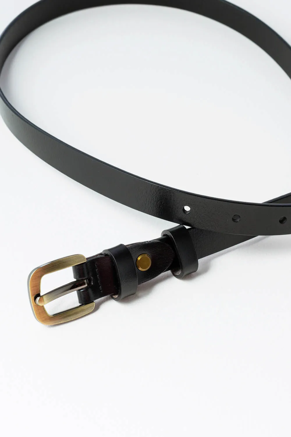 Thin Leather Belt