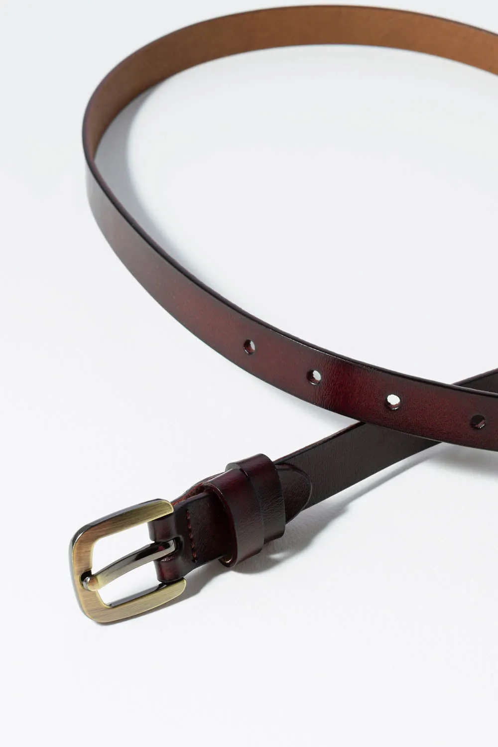 Thin Leather Belt