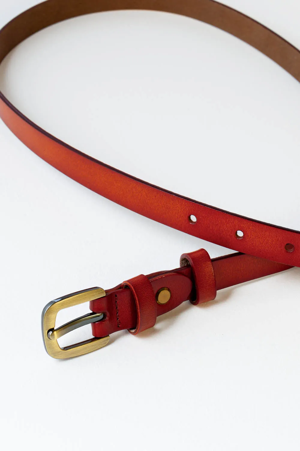 Thin Leather Belt