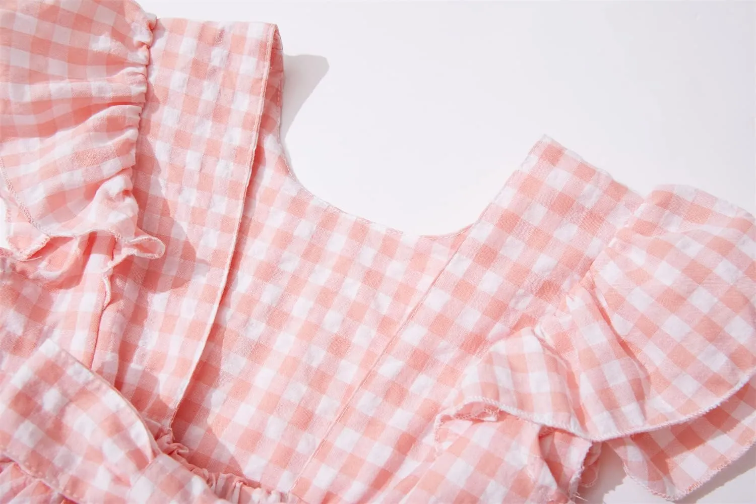 Toddler Girls Lace Dress Baby Kids Tie Back Bow Pom Pom Ruffle Sleeve Backless Party Princess Dresses