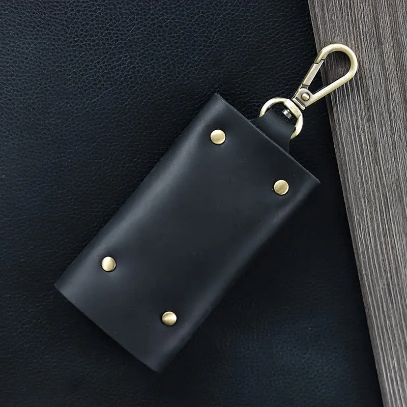 Versatile Belt Key Holder Leather Car Key Case