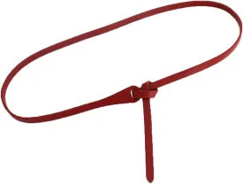 Women Faux Leather Belt Fashion Tie a Knot Thin Waist Belt for Jeans Dress
